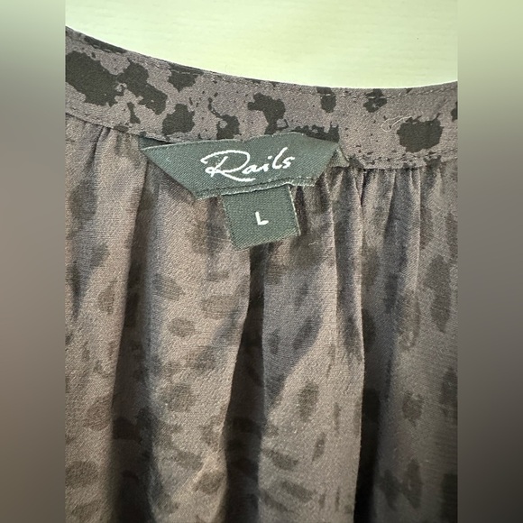 Rails Jasmine Dress Spotted Slate Size Large - Picture 7 of 9